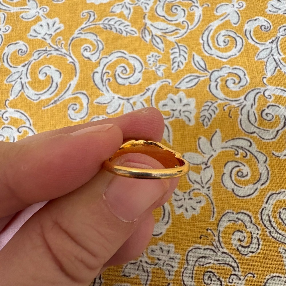 Vintage Rare Avon Gold Tone Ring Glimmering Star 7 - Picture 4 of 7